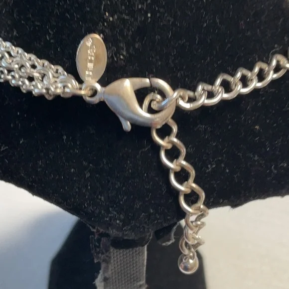 Chicos Silver Double-Chain Pendant Necklace - Women's Jewelry - Picture 2 of 2